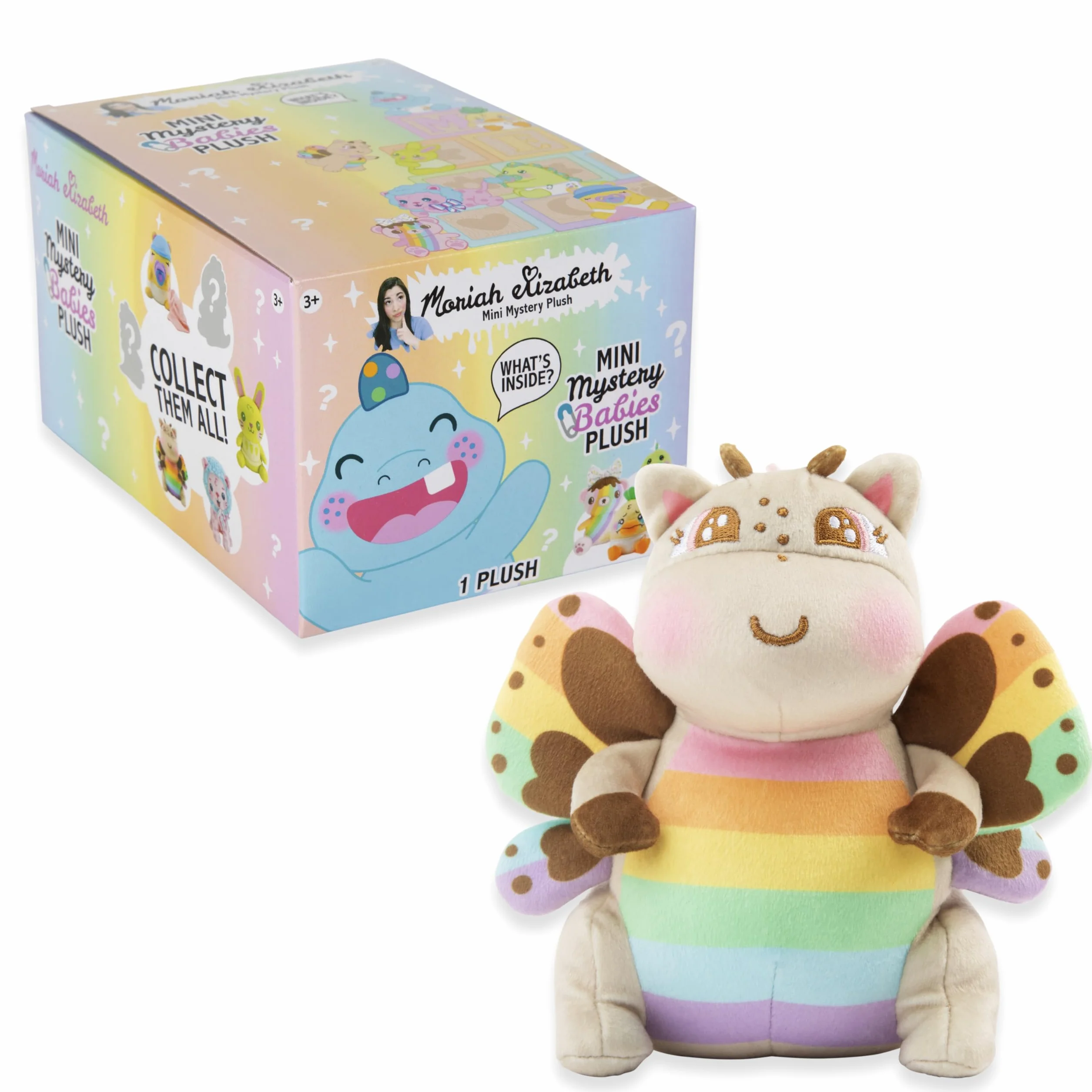 Moriah Elizabeth Mini tajemniczy plusz, seria 4, Baby Mystery Plush, YouTube Craft Channel, Blind Box, 1 z 8 możliwych, oficjalny produkt