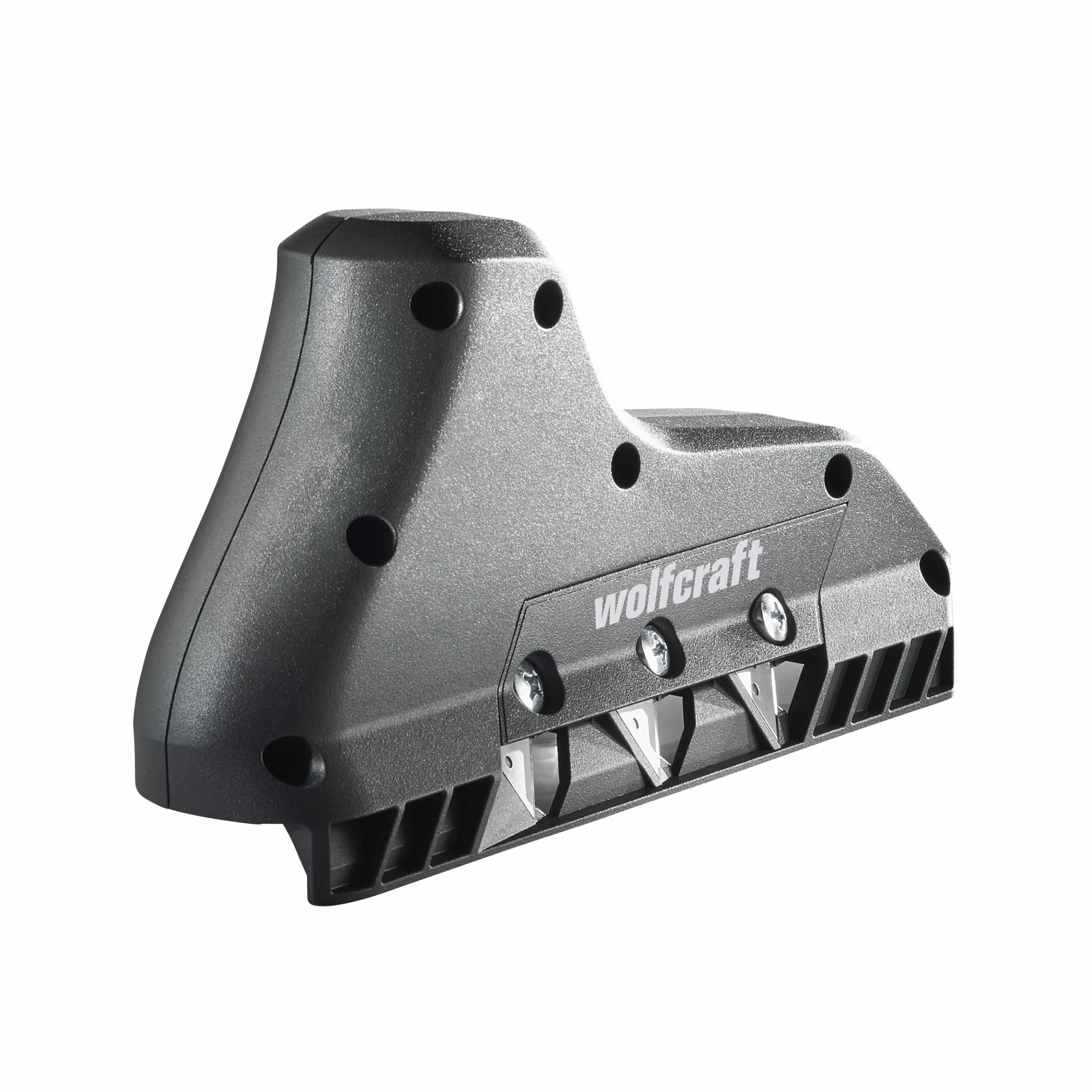 Wolfcraft 4009000 Strug do Krawędzi Płyty, Czarny,