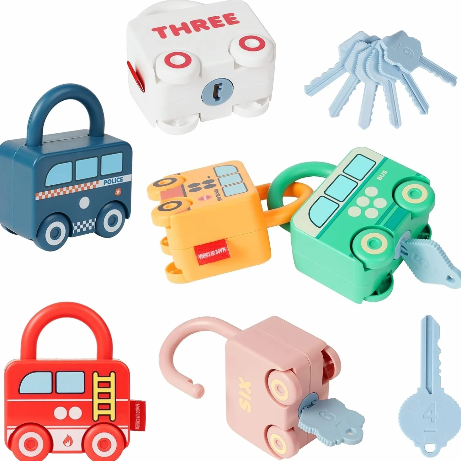 Ainiv Toys Auto, przedszkole, nauka wczesnego rozwoju zabawka dla małych dzieci w wieku 2 3 4 lata, motoryka precyzyjna, gra planszowa dla chłopców i dziewczynek, dzieci, prezenty