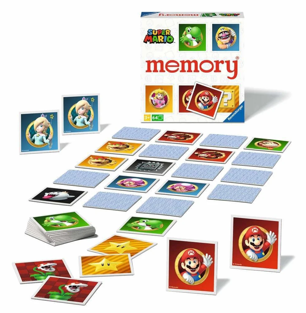 Ravensburger memory® Super Mario - 20925 - der Spieleklassiker für Super Mario-Fans, Merkspiel für 2-8 Spieler ab 3 Jahren