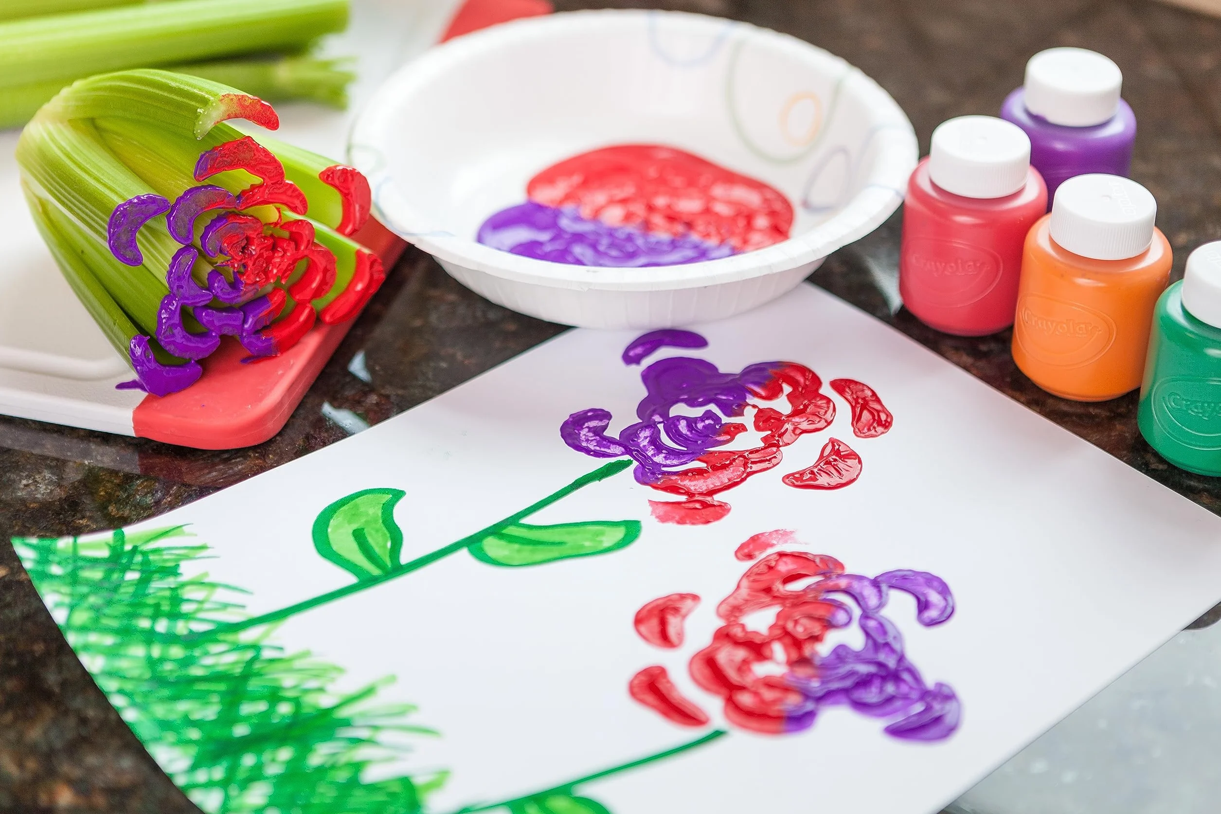 Crayola Zmywalne kredki dla dzieci opakowanie 10 słoiczków 59 ml od 3 lat