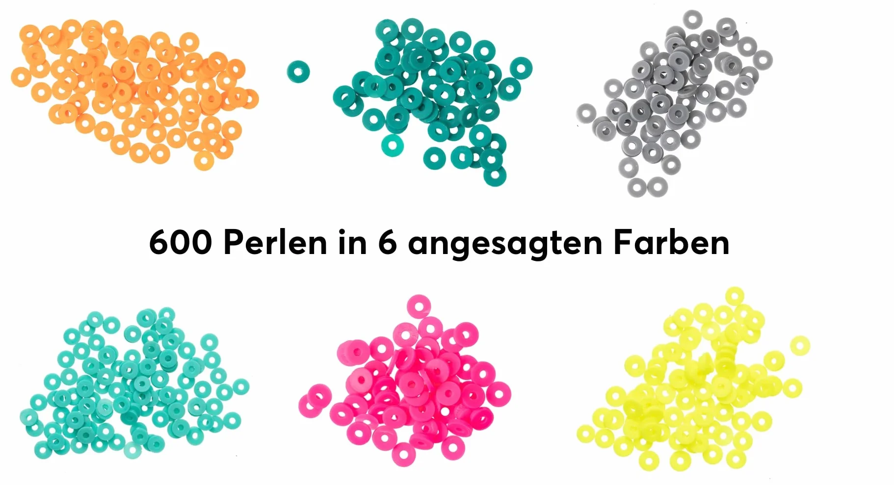 Katsuki Schmuckset mit Buchstabenperlen - Happy: Anleitung und Material für fünf Armbänder in angesagten Farben mit Botschaften (HAPPY, SMILE, FRIENDS, PEACE, GRL PWR)