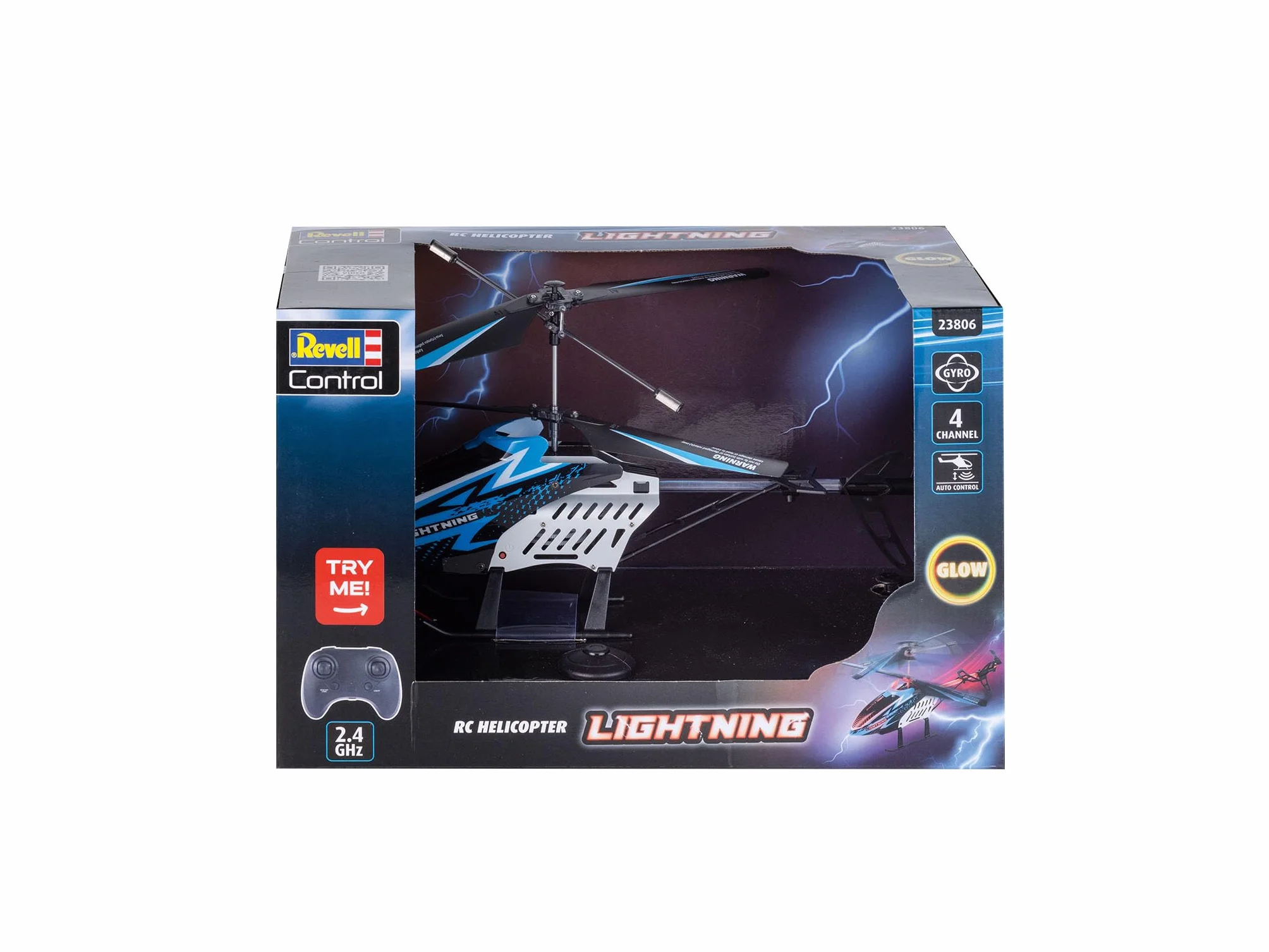 Revell Control 23806 RC Helikopter "Lightning" GHz 4CH z precyzyjnym sterowaniem 2,4 GHz