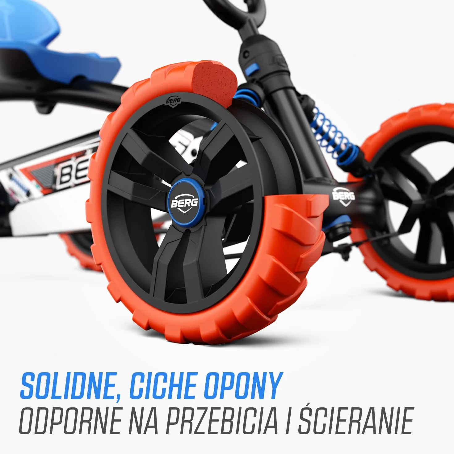 BERG Gokart Buzzy Nitro 2-w-1 z drążkiem przesuwnym | z ruchomym wolnym biegiem, pojazdem dziecięcym, bezpiecznym i stabilnością, zabawka dla dzieci w wieku 2,5-5 lat