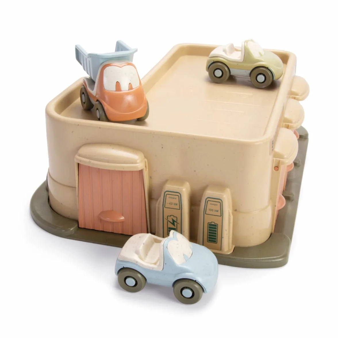Dantoy BIO Garage with 3 Cars, Multicolour, 34.79 x 27.8 x 16.9 cm