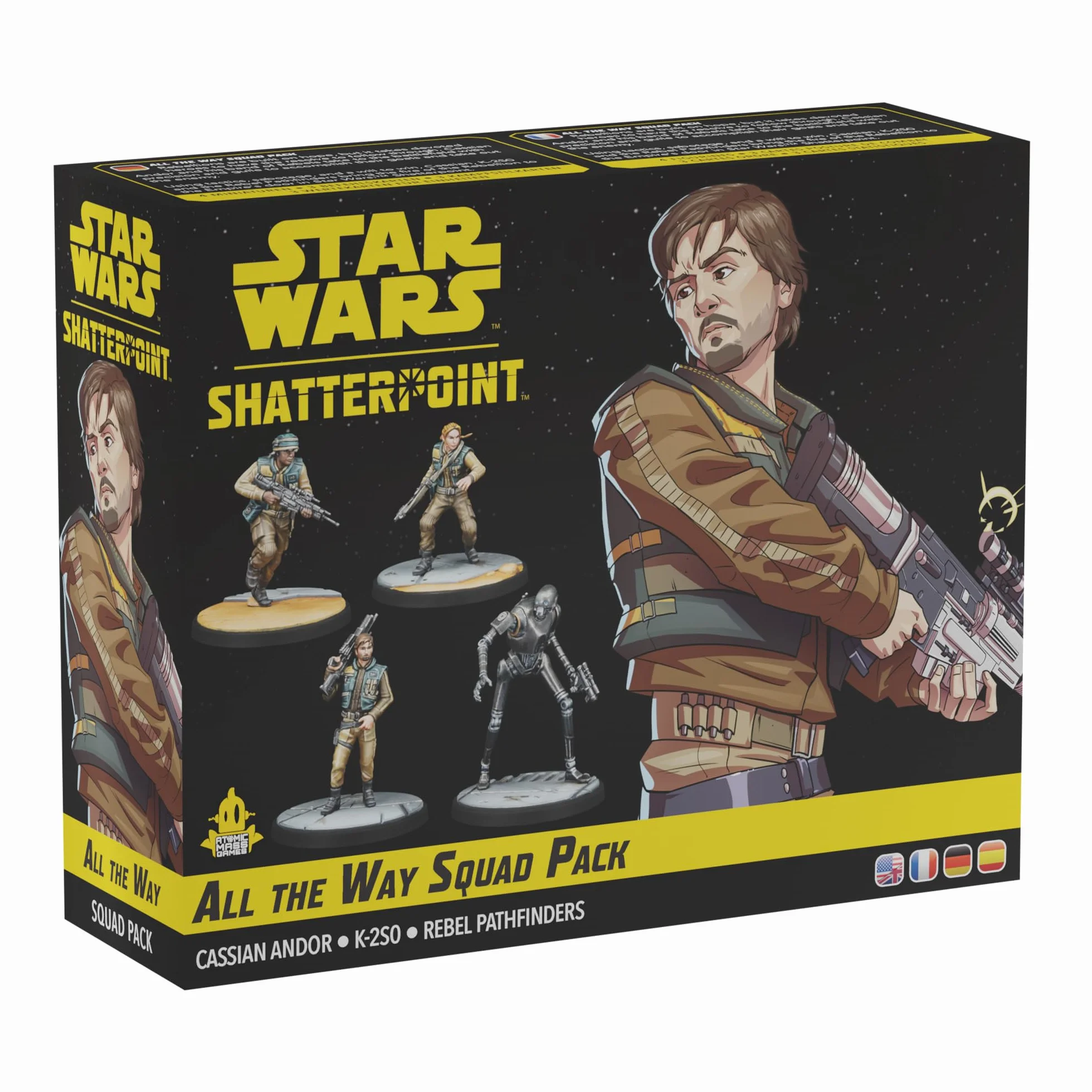 Atomic Mass Games | Star Wars Shatterpoint: All The Way Squad Pack | Gra miniaturowa | Wiek 14+ | 2 graczy | Czas gry ponad 90 minut