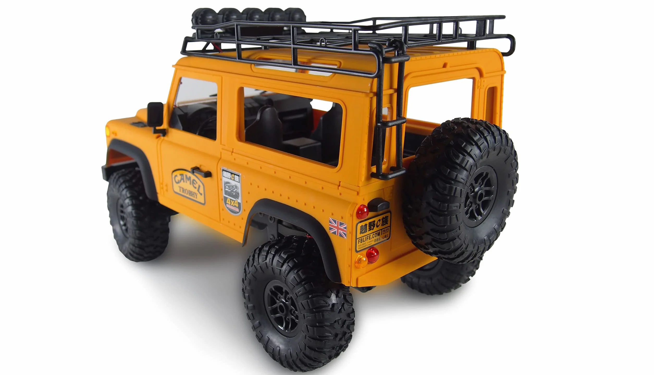Amewi 22565 D90X12 Landrover Scale Crawler pojazd licencyjny 4WD 1:12 RTR, żółty