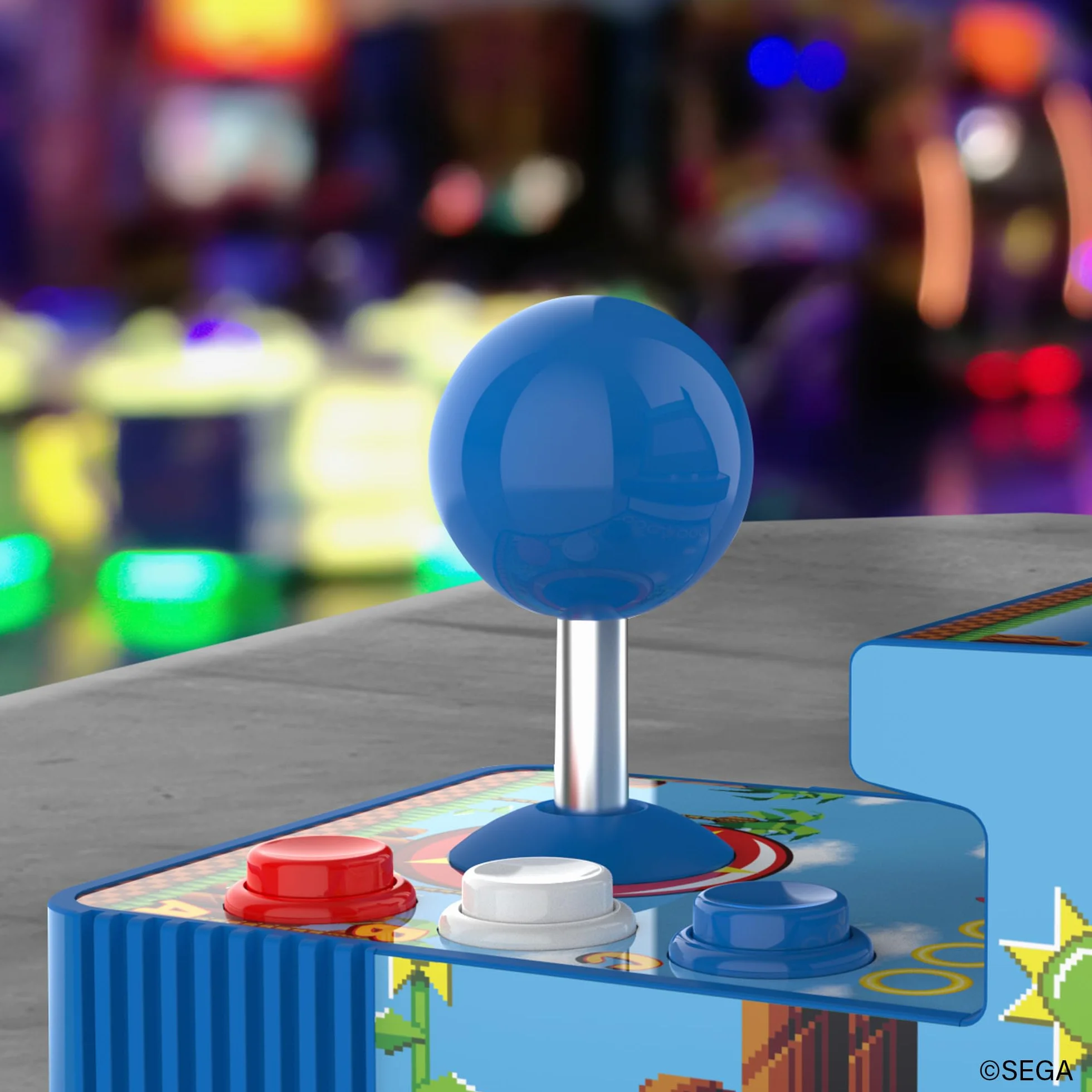 My Arcade Sonic Joystick Player Retro konsola do gier wideo 2 gry w 1 Sega Classic Arcades kolorowy wyświetlacz 3,5 cala