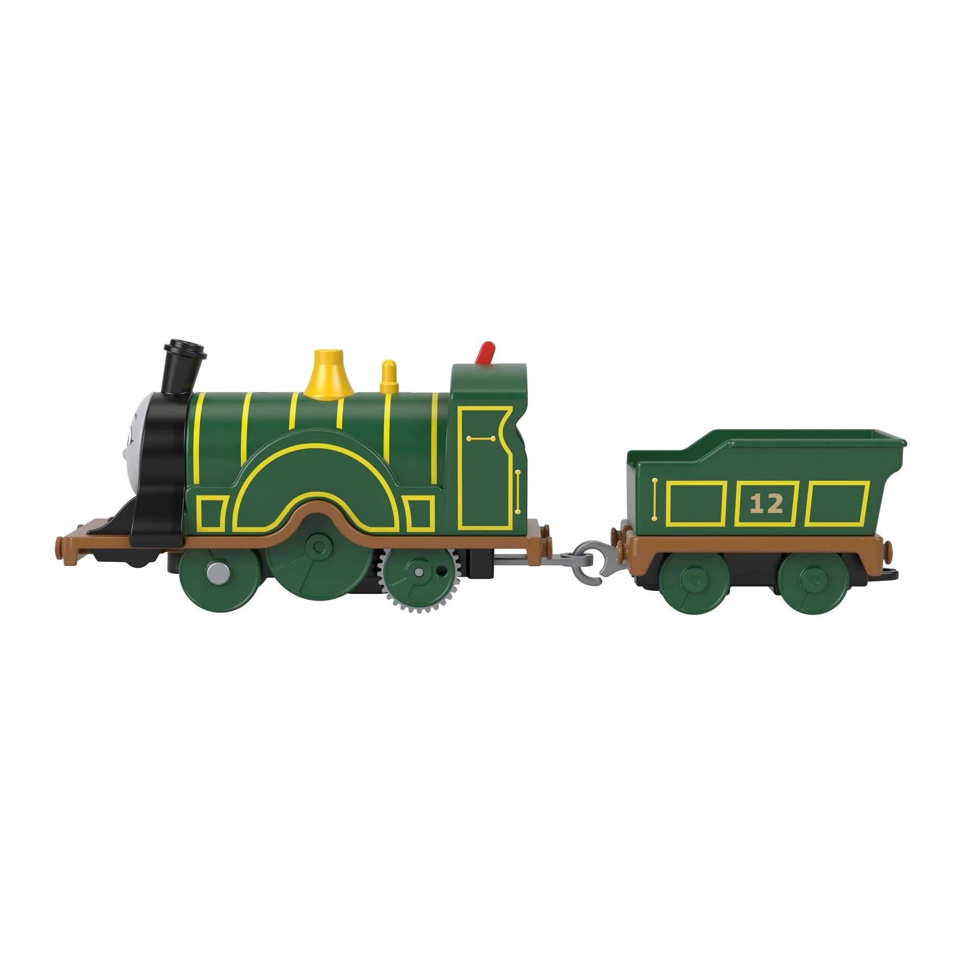 Thomas & Friends Lokomotywa Emilka z napędem na baterie i wagonem, dla przedszkolaków od 3 roku życia, HHN41