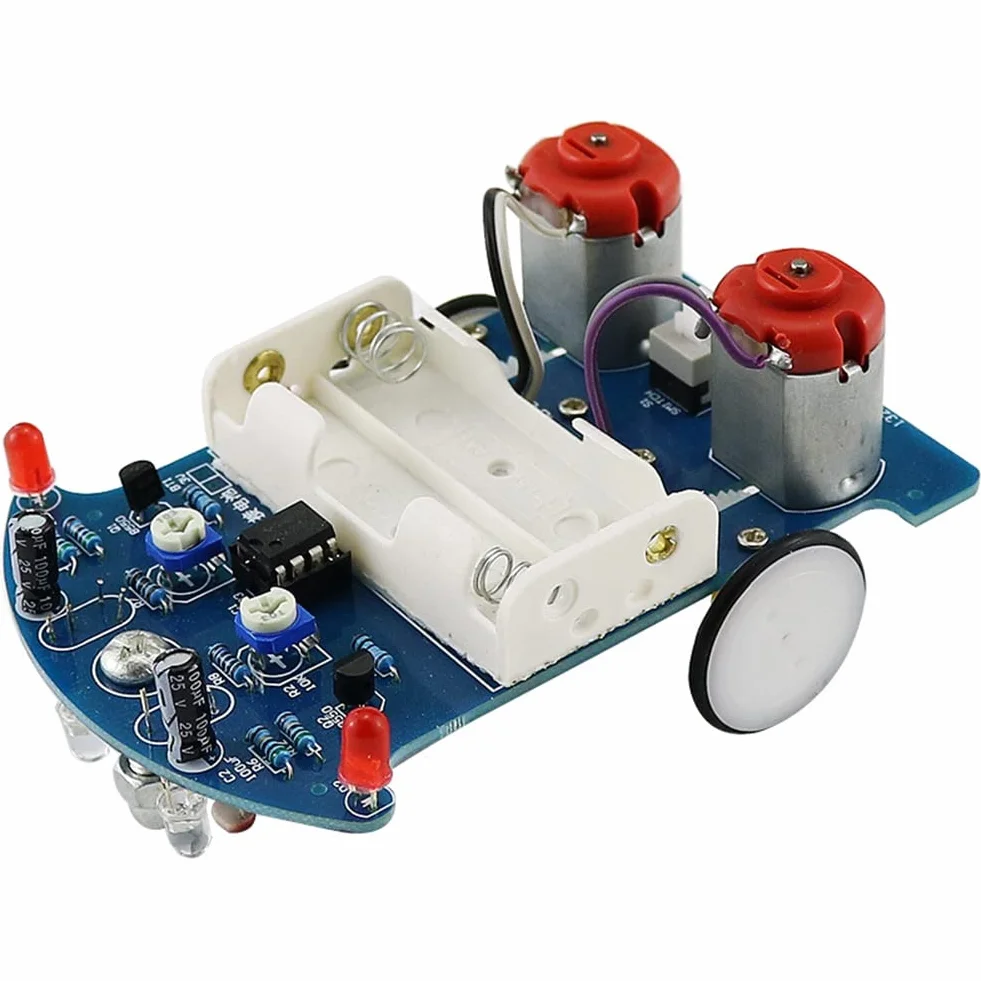 ISTOVO 1 zestaw do lutowania ćwiczeń, zestaw do nauki elektroniki Smart Car Project Kits Track Following RCar DIY DIY Electronic Kit DIY Electronic Kit