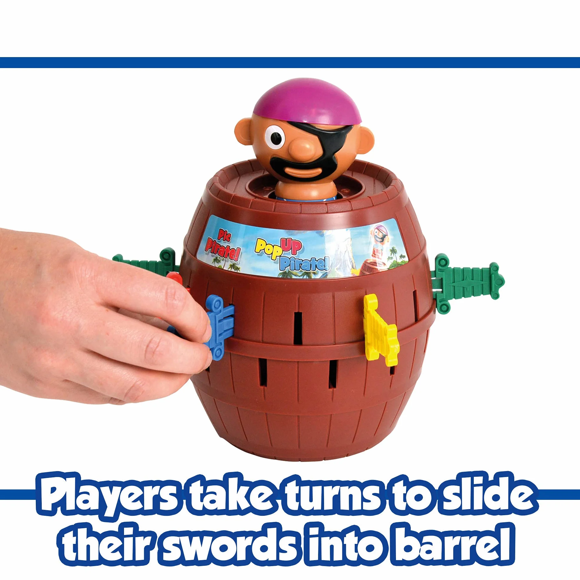 TOMY Pop Up Pirate Classic Children's Action Board Game for Kids 4-8 Years Old