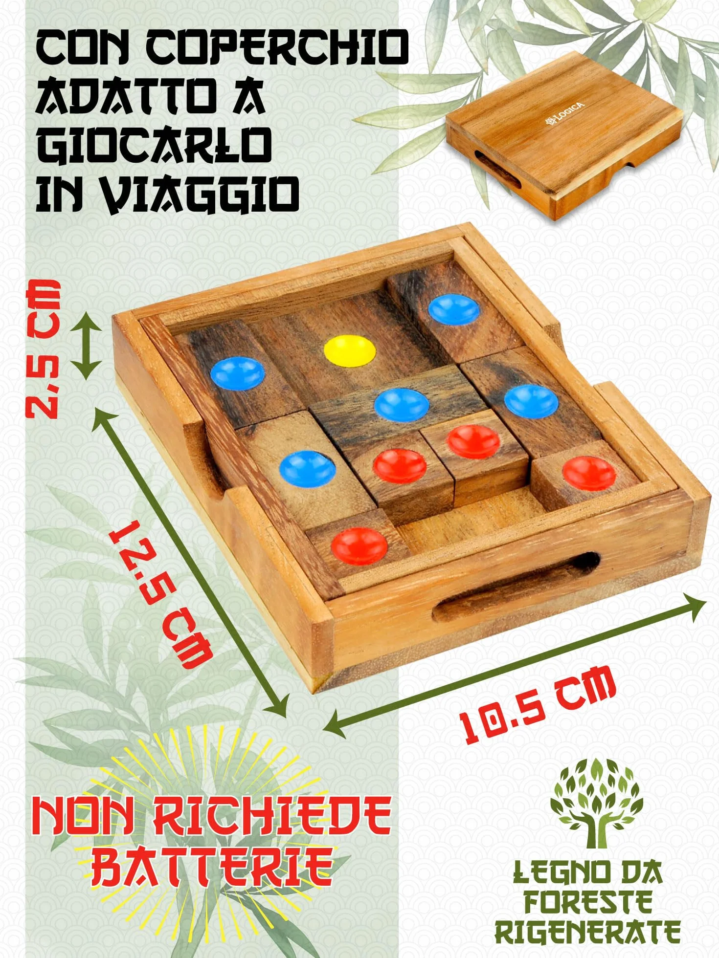 Logica Puzzles Art. Ucieczka z Więzienia - Khun Phaen - Klotski - Puzzle Drewniane - 16 Gier w 1 - Różne Trudności - Kolekcja Orient Express