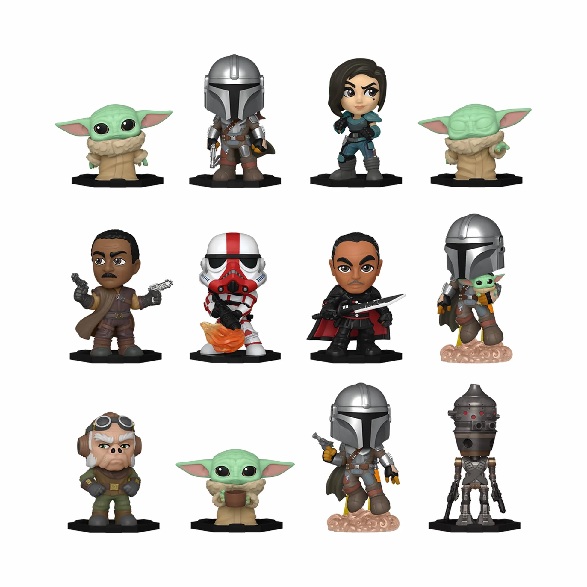 Funko Mystery Mini - Star Wars: the Child Mandalorian - 1 z 12 do zebrania - różne style - kolekcjonerska figurka winylowa - pomysł na prezent - oficjalny towar - zabawki dla dzieci i dorosłych