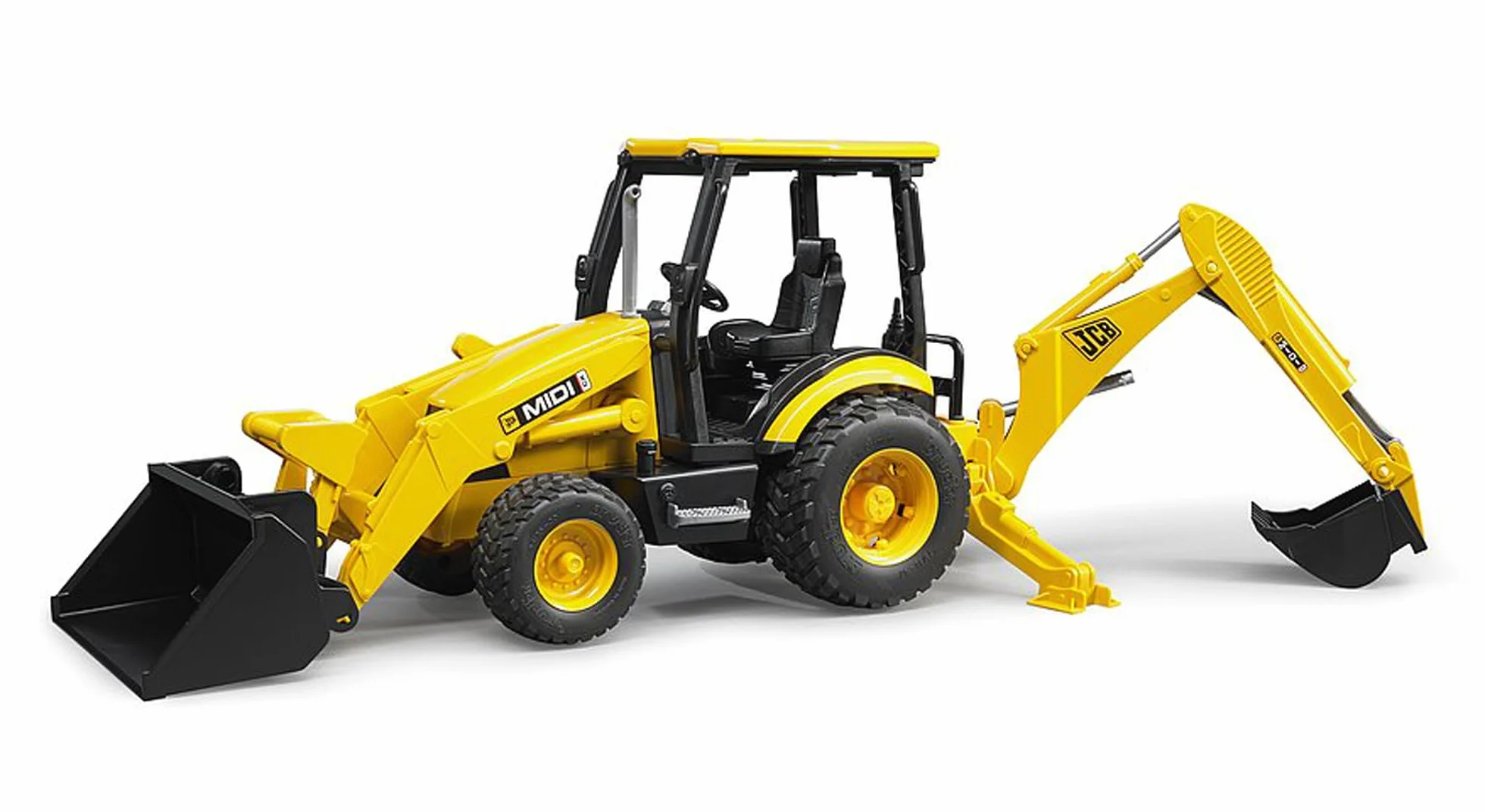 bruder 02427 - koparko-Badowarka JCB MIDI CX, plac budowy, pojazd budowlany, koparka, zabawka