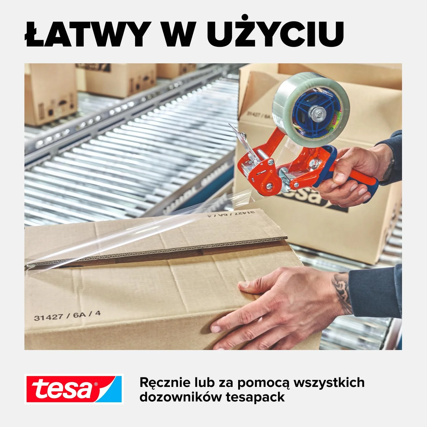 Tesa Ultra Strong 58297-00000-00 Taśma Klejąca, Przezroczysty, 66 m x 50 mm