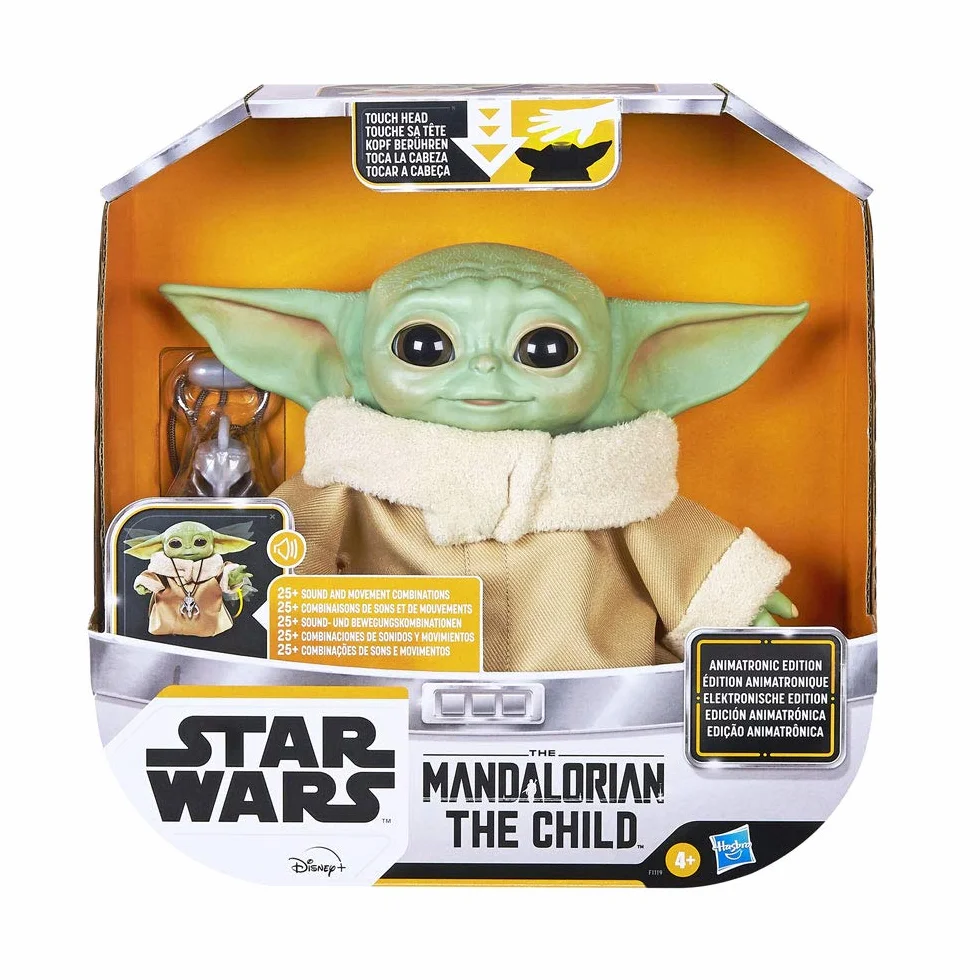 The Child-Grogu z Gwiezdnych Wojen, edycja interaktywna z ponad 25 kombinacjami dźwięków i ruchów, zabawka inspirowana z serialem The Mandalorian, dla dzieci w wieku od 4 lat