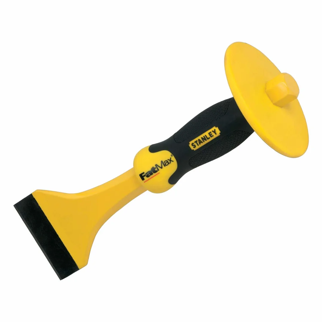 Stanley 4-18-331 Dłuto do Płytek ze Stali Chromowo-Wanadowej, Żółte, Szerokość Ostrza: 75 mm