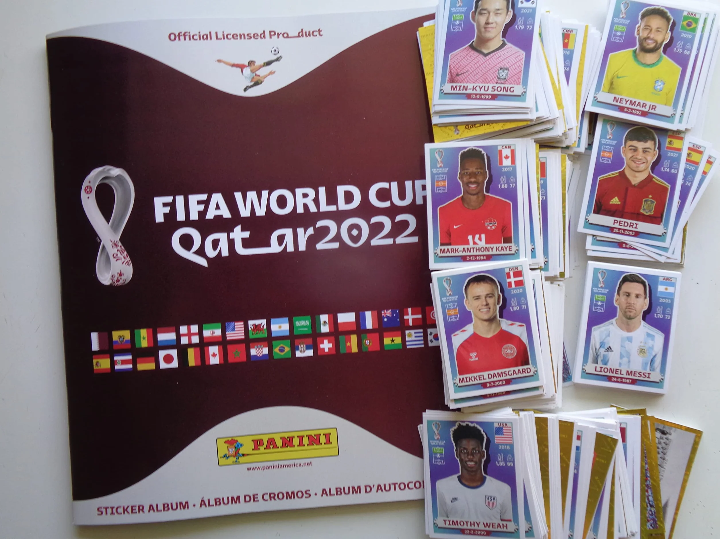 Panini World Cup Qatar 2022 Complete 670 Sticker Collection + Album biały