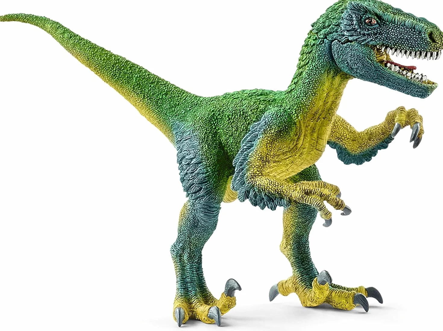 schleich DINOSAURS | Velociraptor 14585 | szczegółowa figurka z ruchomą szczęką i ramionami | świetny prezent dla dziewczynek i chłopców | zabawka dinozaur schleich od 3 lat | 18 x 6 x 10 cm