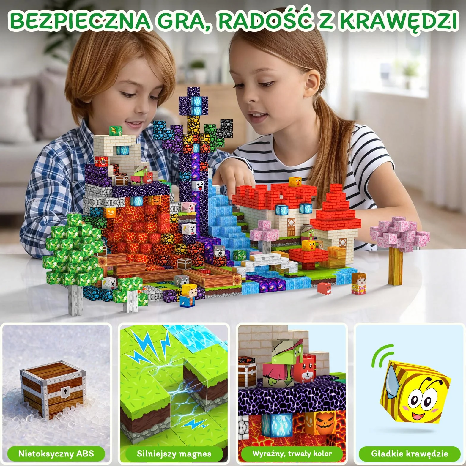 Klocki Magnetyczne 150 PCS 2CM STEM Montessori Zabawki Sensoryczne dla 3-12 lat Chłopcy Dziewczynki