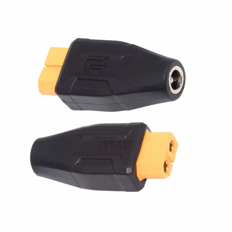 Adapter XT60 gniazdo SC100 protokół na DC 5,5 x 2,1 mm gniazdo adapter do szybkiego ładowania do akumulatora RC Lipo Quadcopter Multicopter Model lotniczy