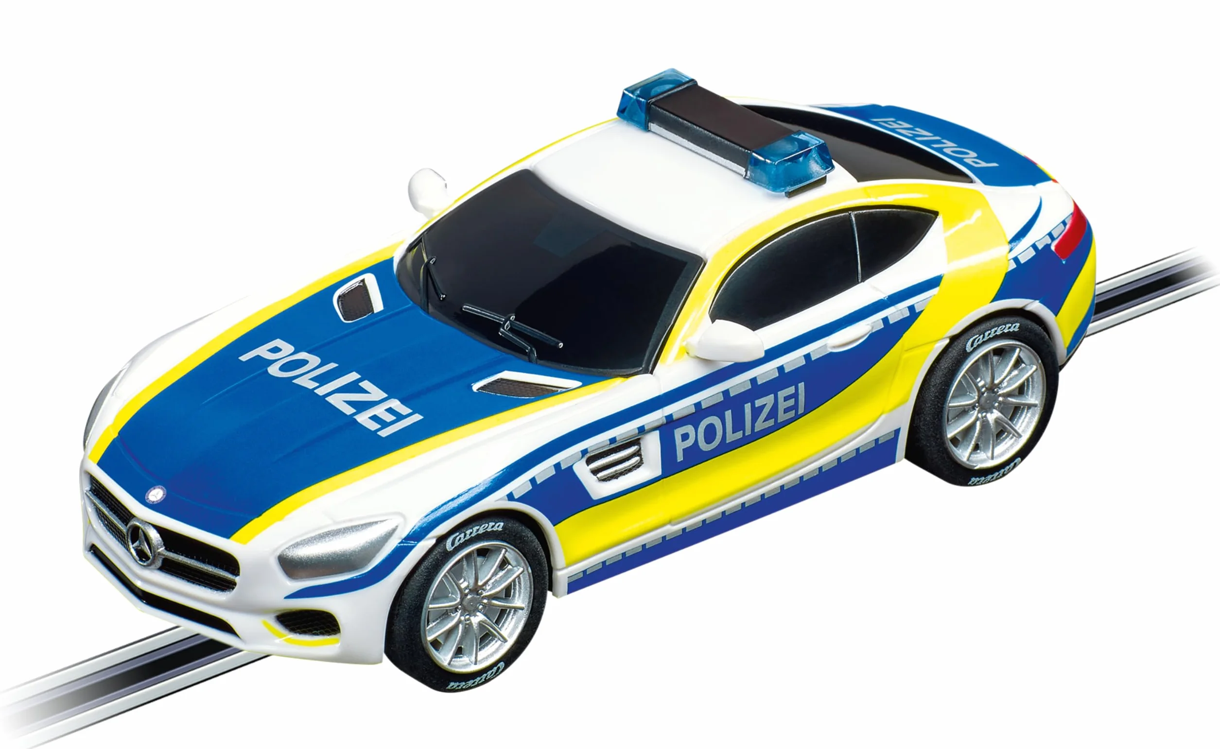 Carrera GO!!! Mercedes-AMG GT Coupé Policja I tory wyścigowe i licencjonowane autokary | dla 2 graczy | dla chłopców i dziewcząt od 6 lat i dorosłych