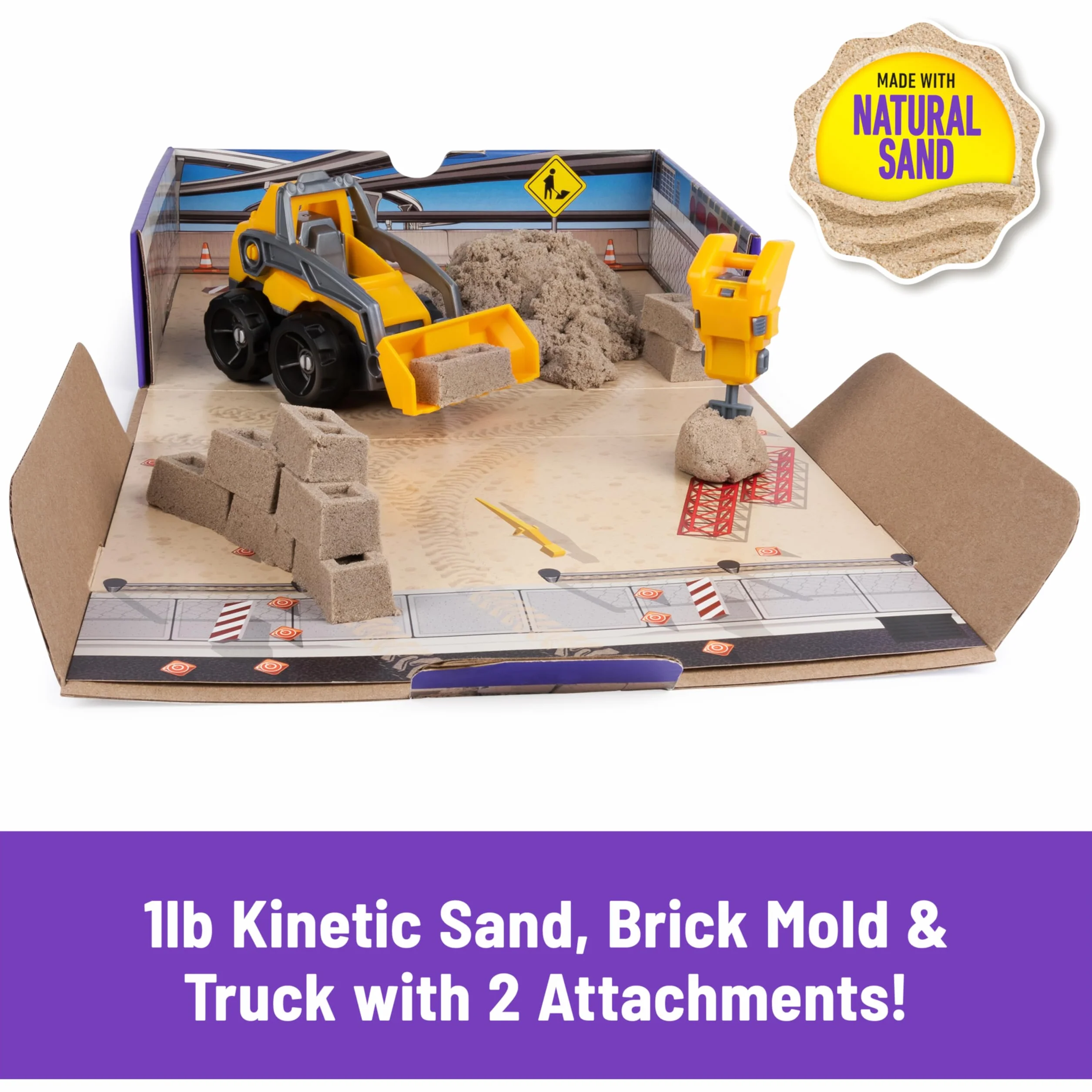 Kinetic Sand, Kop i burz, zestaw piasku kinetycznego, dla dzieci od 3 lat