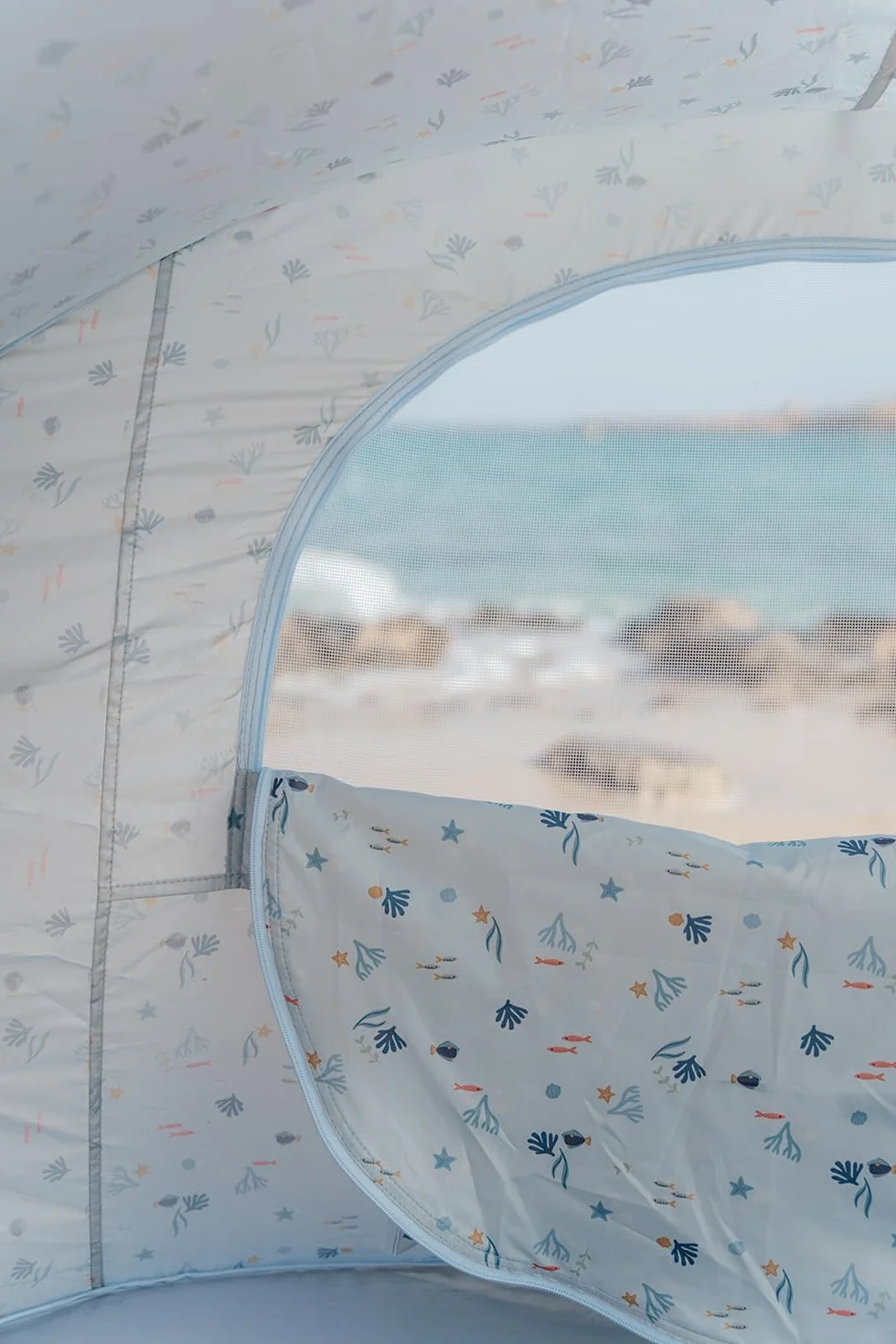 Little Dutch Ocean Dreams namiot Pop-Up 122 x 110 x 122 cm niebieski