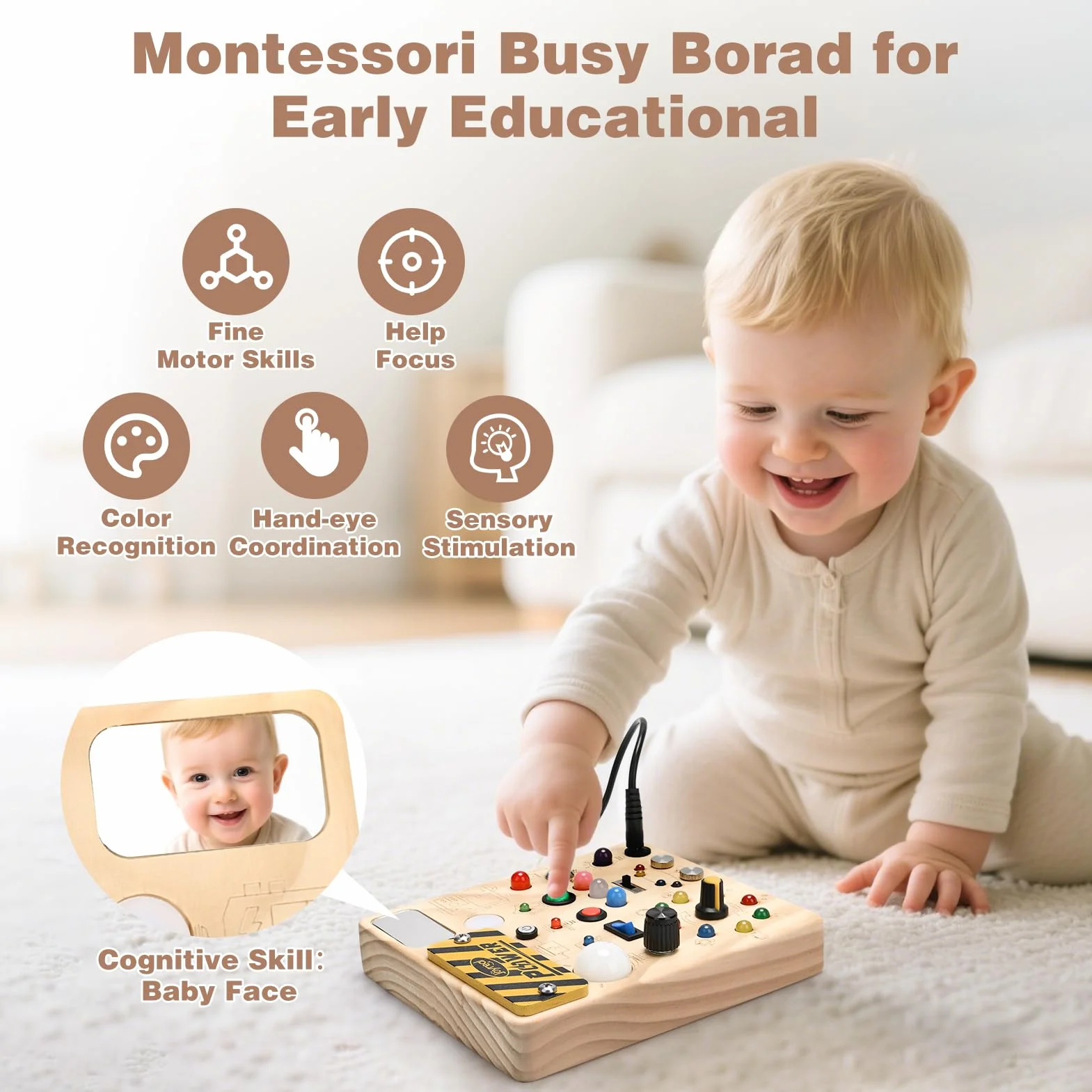 Montessori Busy Board 2 Year Old