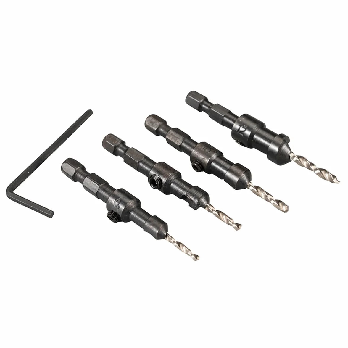 Makita D-73455 pogłębiacz z wiertłem, 4-częściowy zestaw