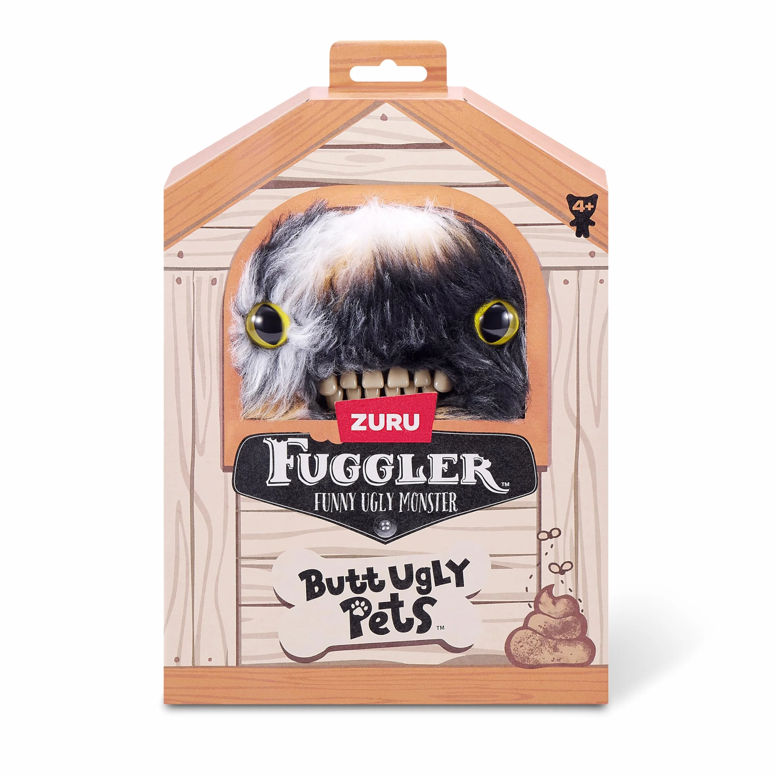 Fuggler -BUTT UGLY PET 22.9 cm SERIA 1-PLUSH 2PK(skrzydlaty nietoperz - Calico Cat i złota rybka)