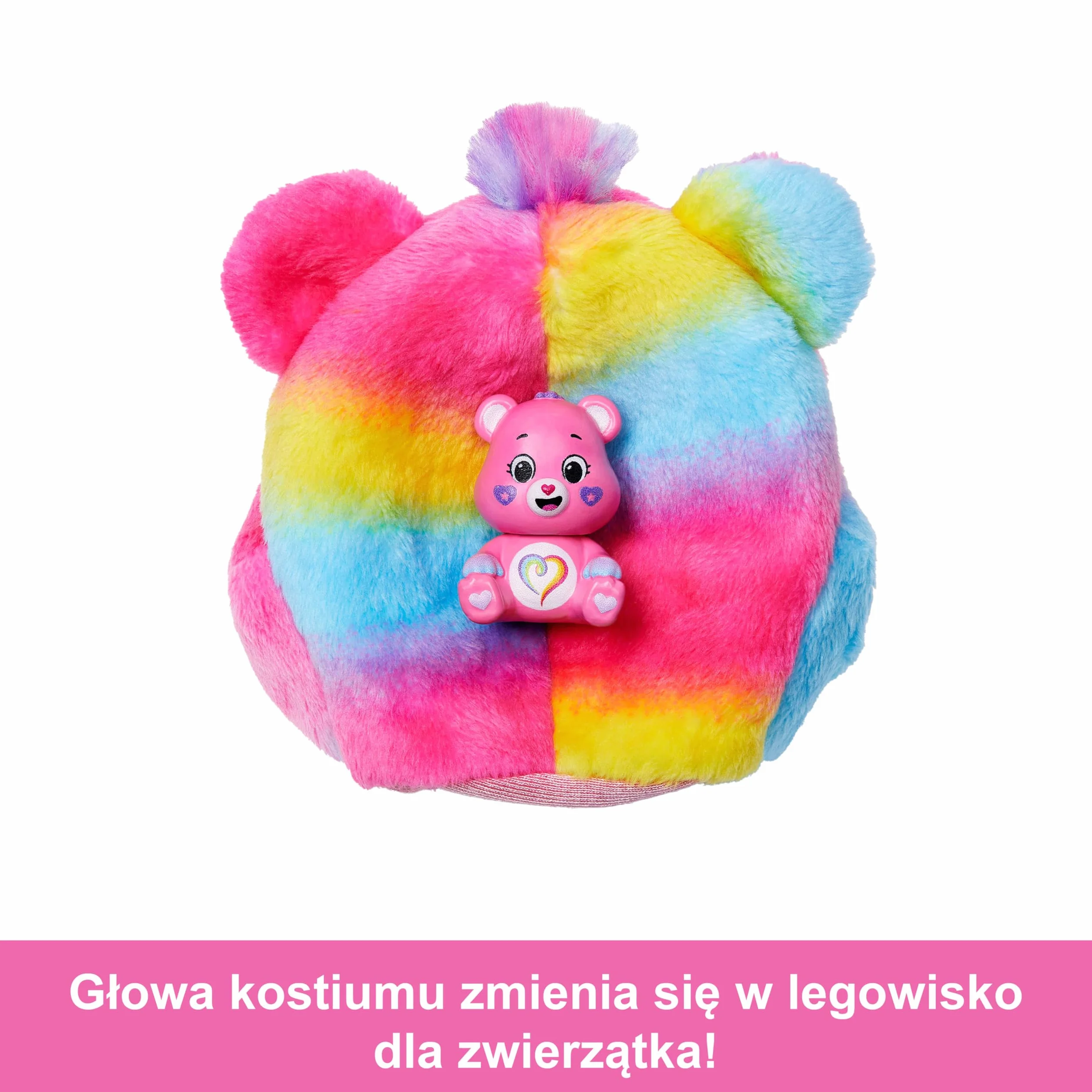 Barbie Cutie Reveal Lalka i akcesoria Troskliwe Misie Seria 2 Zestaw z lalką w kostiumie Misi Bliskie Serce i z 10 niespodziankami, w tym zmianą koloru i minimisiem, zabawka 3+, JFV60