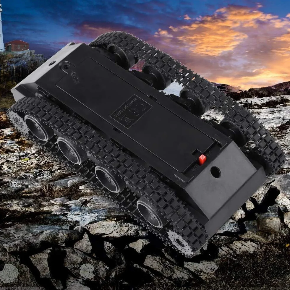 Lekki Amortyzowany Podwozie Robot Plastikowy Zbiornik Robota Podwozie Inteligentna Platforma Samochodowa Zestaw do Samodzielnego Montażu z Silnikiem 130 3 V-7 V dla Pojazdu do Nagrywania Wideo Wifi