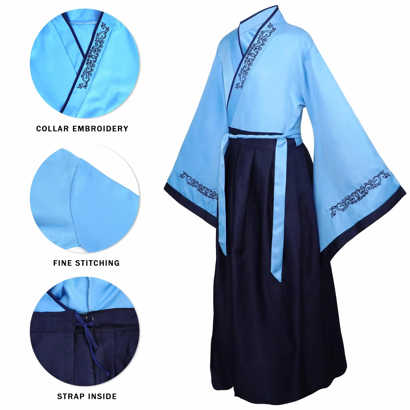 Kostiumy Hanfu dla dzieci, chińska tradycyjna odzież, chłopcy dziewczęta, chiński Cheongsam, starożytny kostium cosplay z akcesoriami do włosów