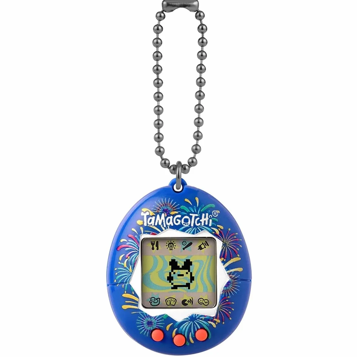 Bandai Tamagotchi Original Festival Sky Shell Cyber Pet zabawka dla dorosłych i dzieci z łańcuszkiem