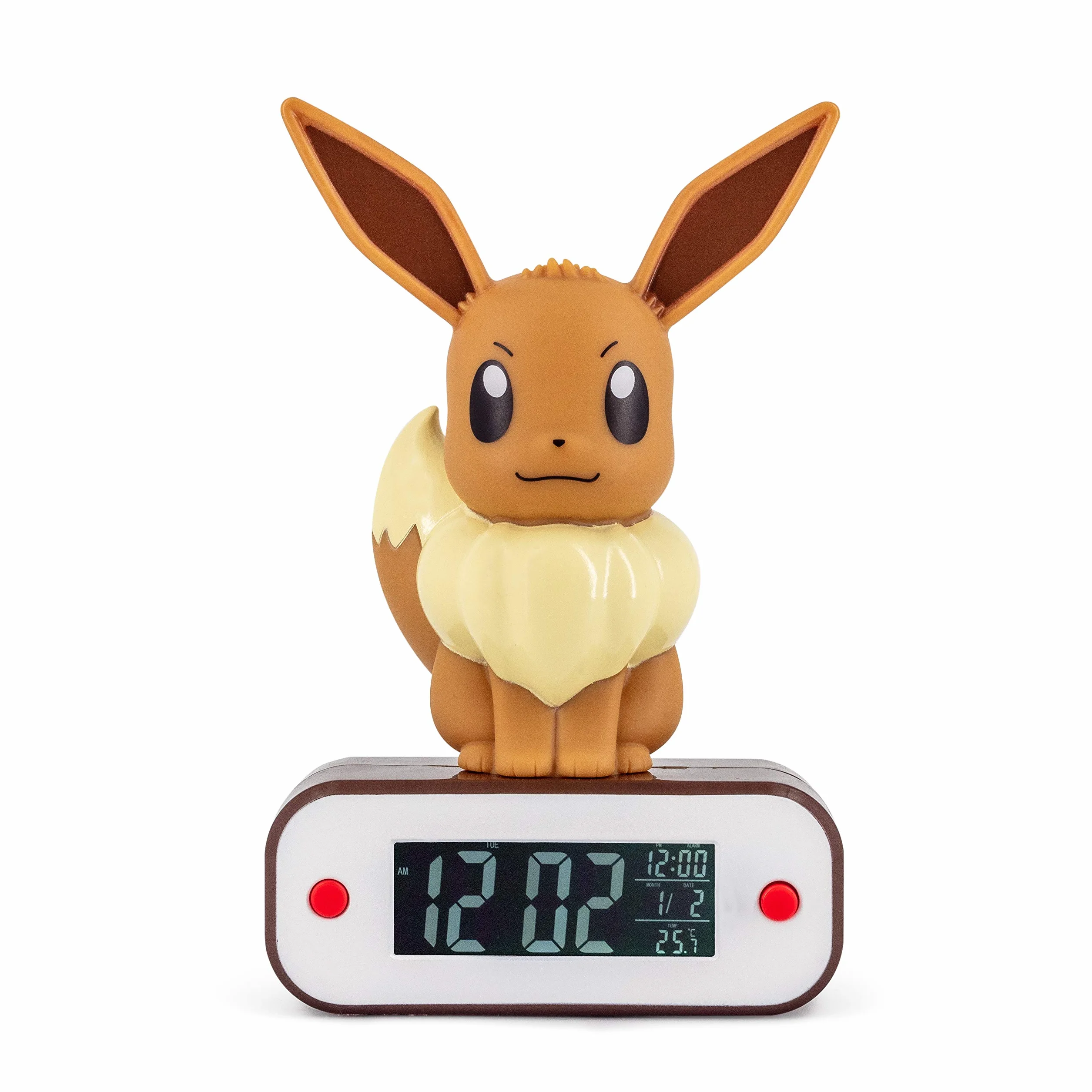 Teknofun Eevee Reloj Despertador Lampara Led Pokemon