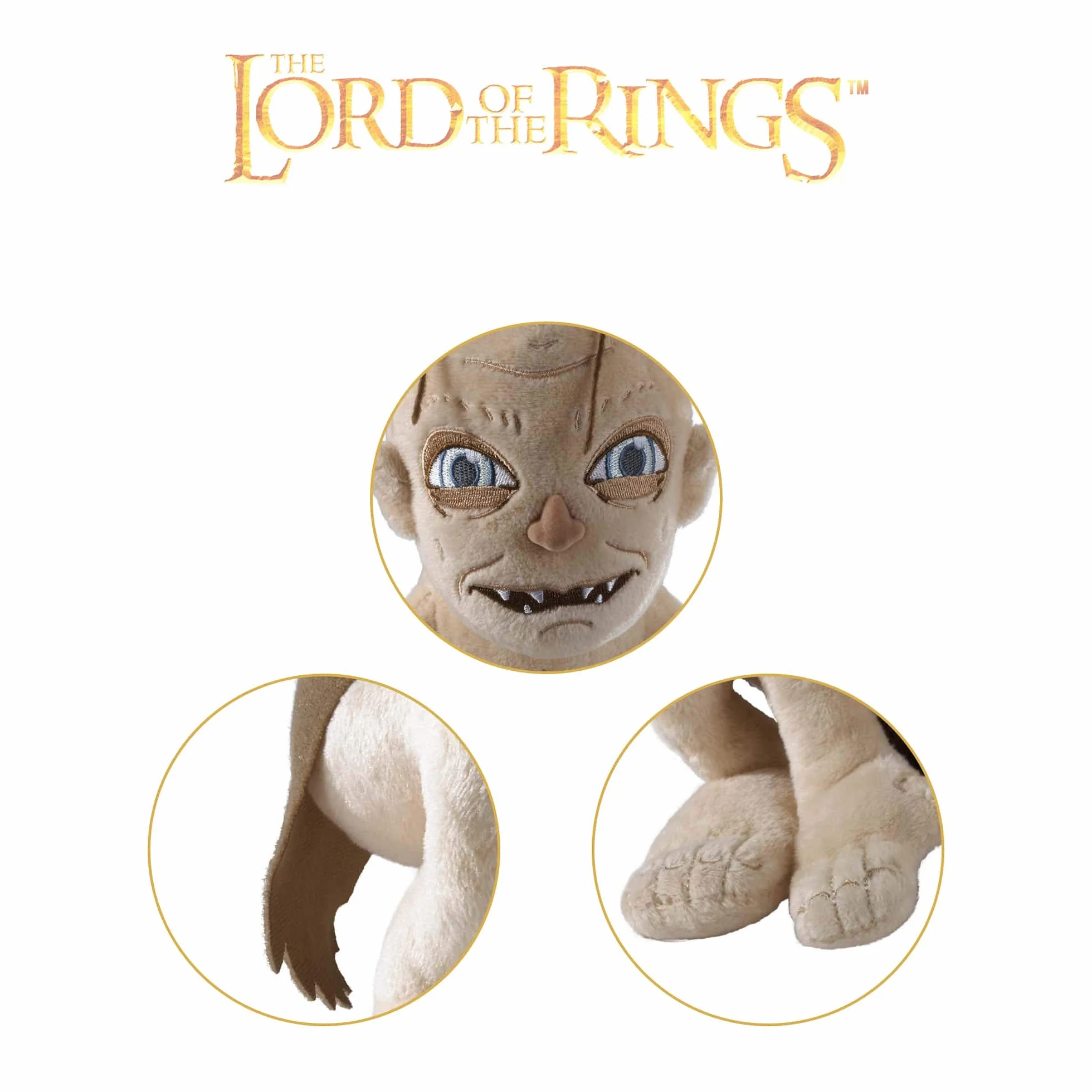 The Noble Collection LotR Gollum pluszowy - oficjalnie licencjonowany 9 cali (23 cm) Władca Pierścieni Pluszowa zabawka Lalki Prezenty