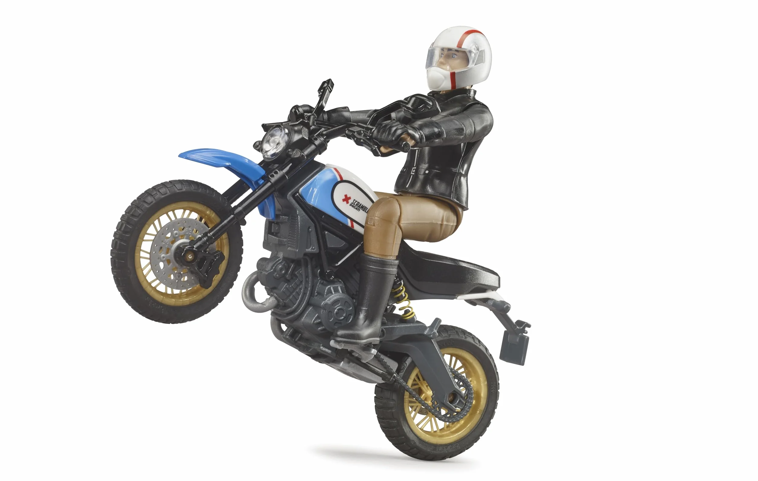 bruder 63051 - Scrambler Ducati Desert Sled z jeźdźcem, figurka, motocross