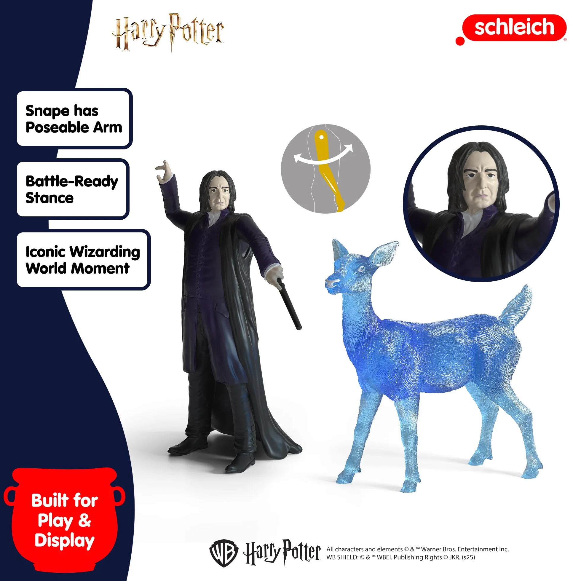schleich 42683 Profesor Snape i Patronus, od 6 lat, WIZARDING WORLD - figurka, 16 x 11 x 18 cm
