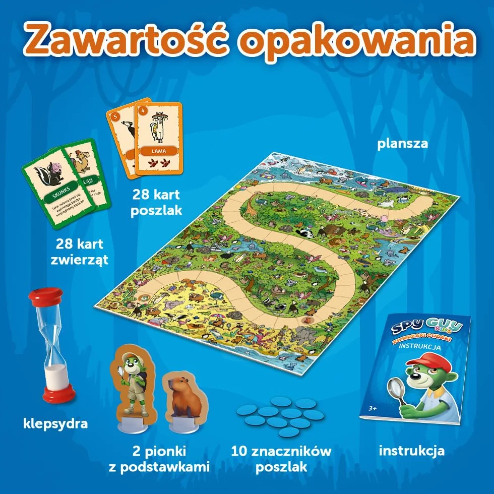 Trefl - Spy Guy Kids: Zwierzaki Cudaki - Kooperacyjna Gra Detektywistyczna dla Najmłodszych, Rodzinna Planszówka, Szukanie Poszlak, dla Dzieci od 3 lat