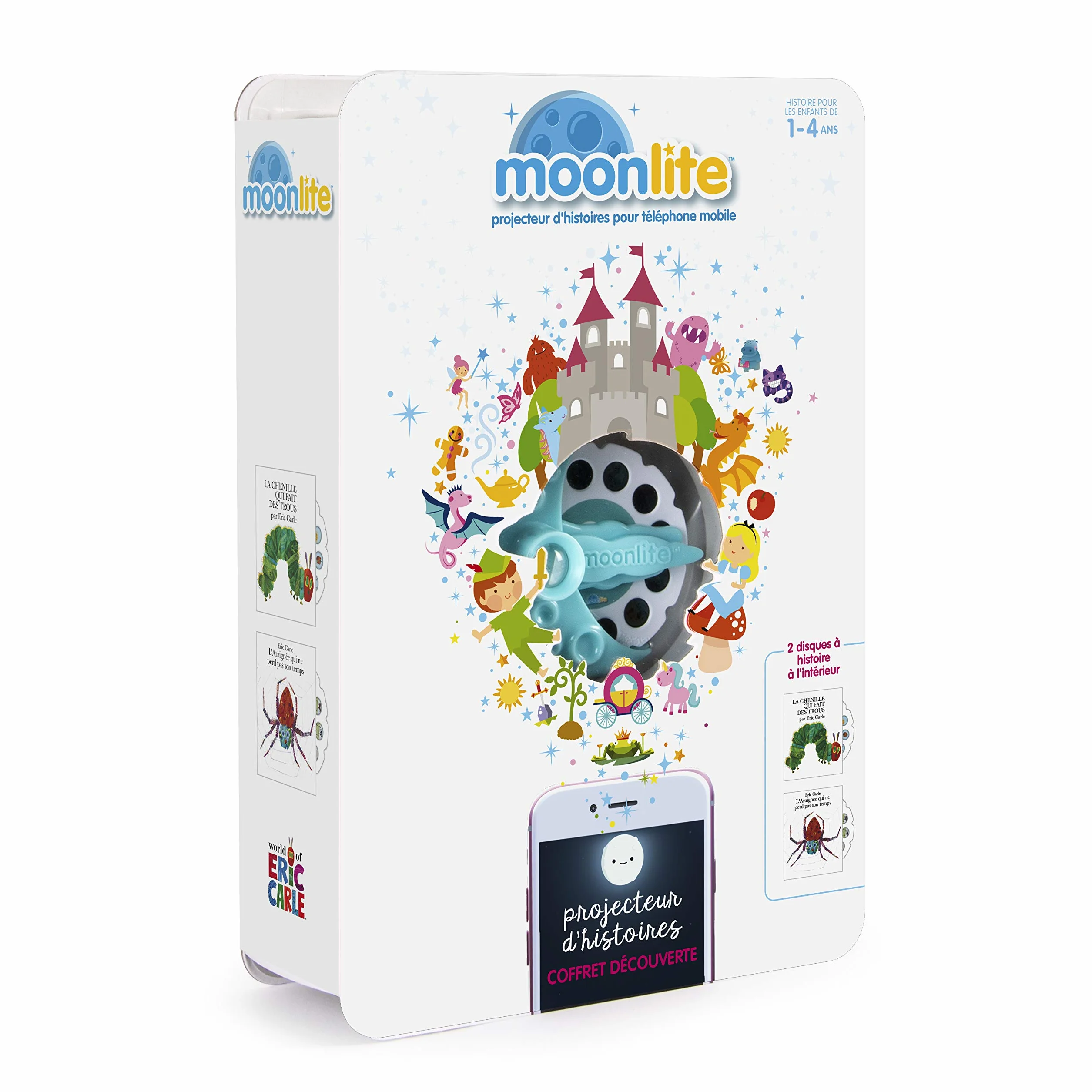 Moonlite 6047227 projektor opowieści dla dzieci, wielokolorowy