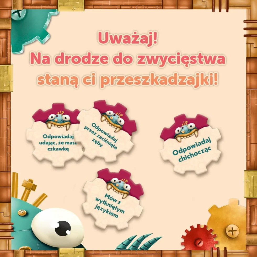 Trefl Yappa Szalona Gra Imprezowa Nakręcana Szczęka Gra dla Dorosłych i Dzieci od 10 lat