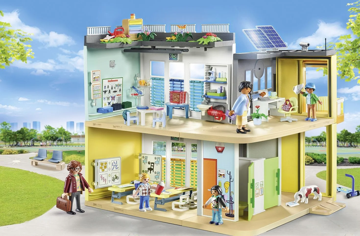 PLAYMOBIL City Life 71327 Duża Szkoła, od 4 Lat