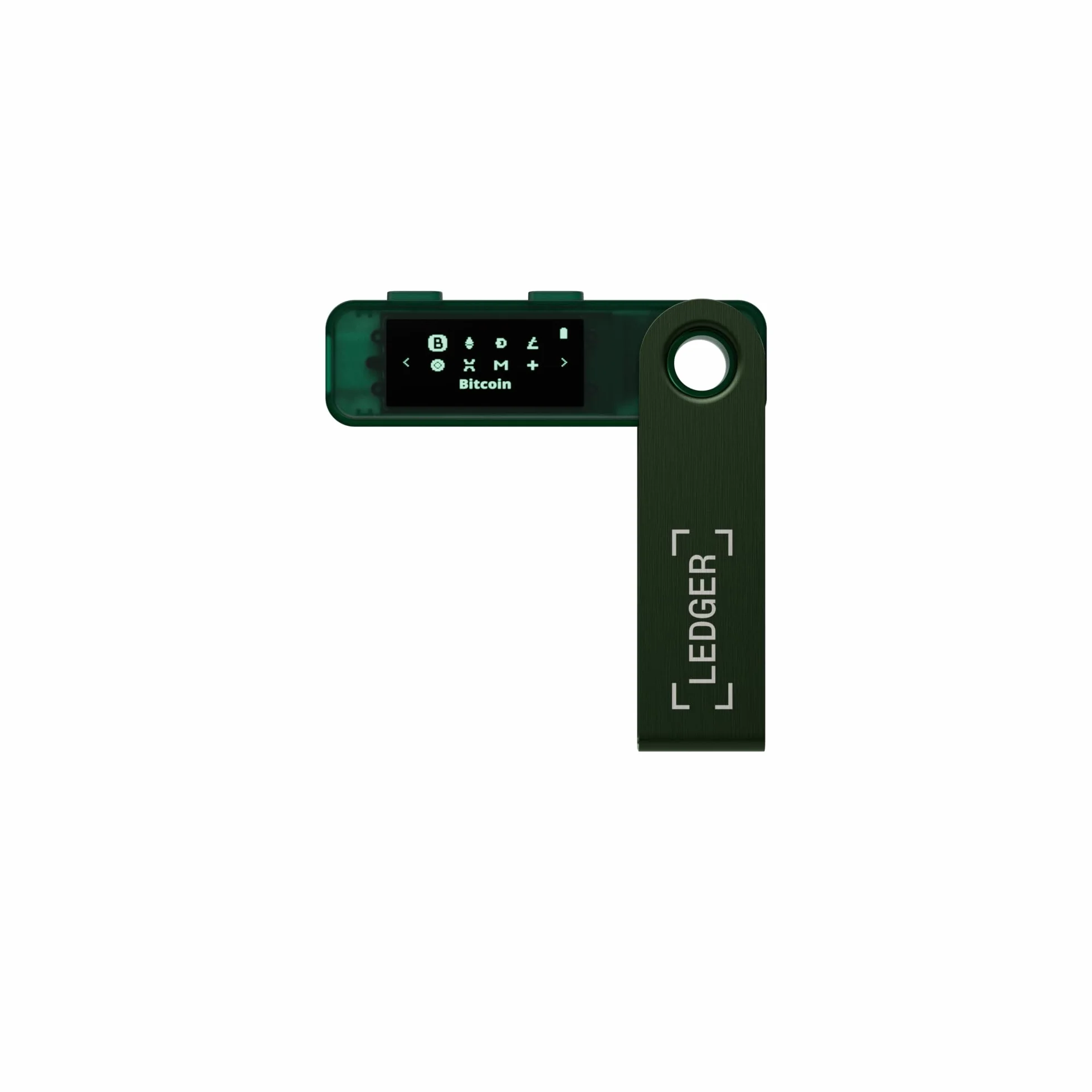 Ledger Nano S Plus — doskonały portfel sprzętowy klasy podstawowej do bezpiecznego zarządzania wszystkimi Twoimi krypto i NFT. (Szmaragdowa zieleń)