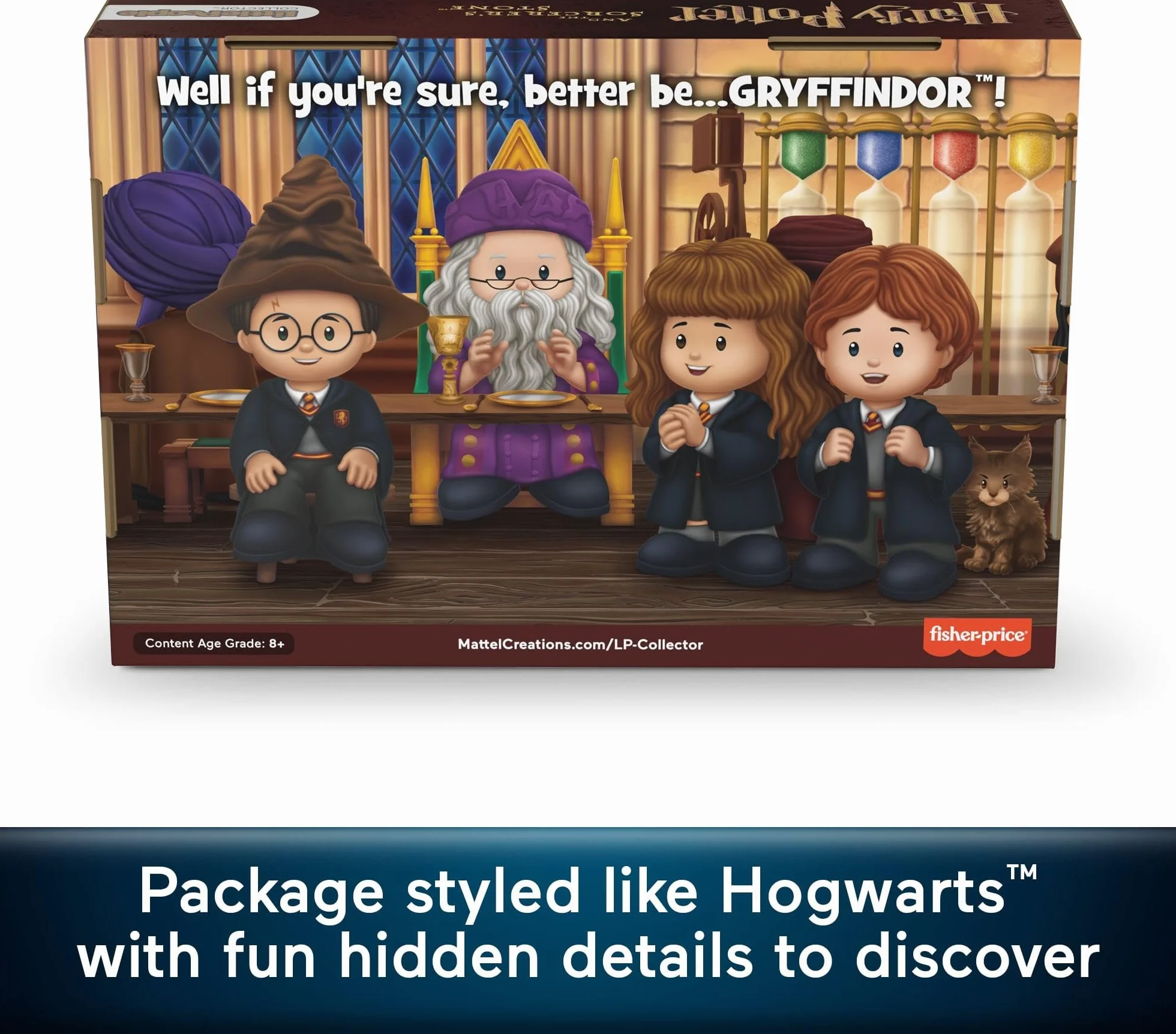 LittlePeople Collector Harry Potter i Kamie filozoficzny Zestaw kolekcjonerski z 4 figurkami dla doros ych i fanów, edycja specjalna, HVG45