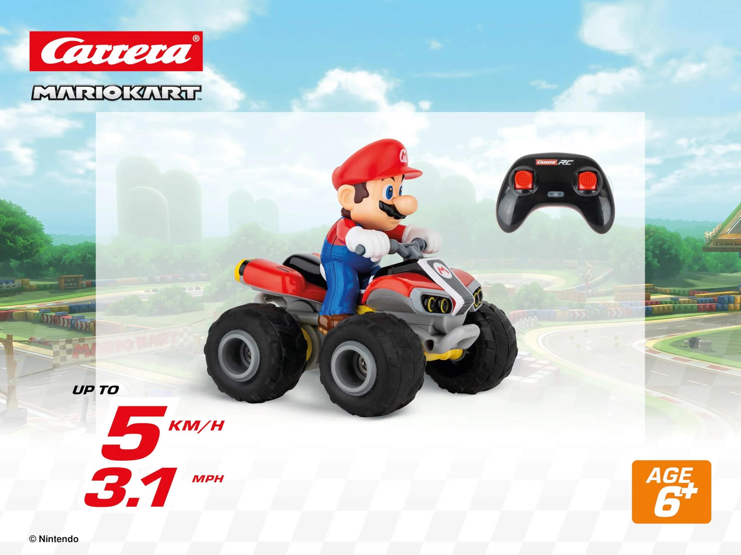 Carrera - 370400020-2,4 GHz Mario Kart, Mario - Quad 1:40