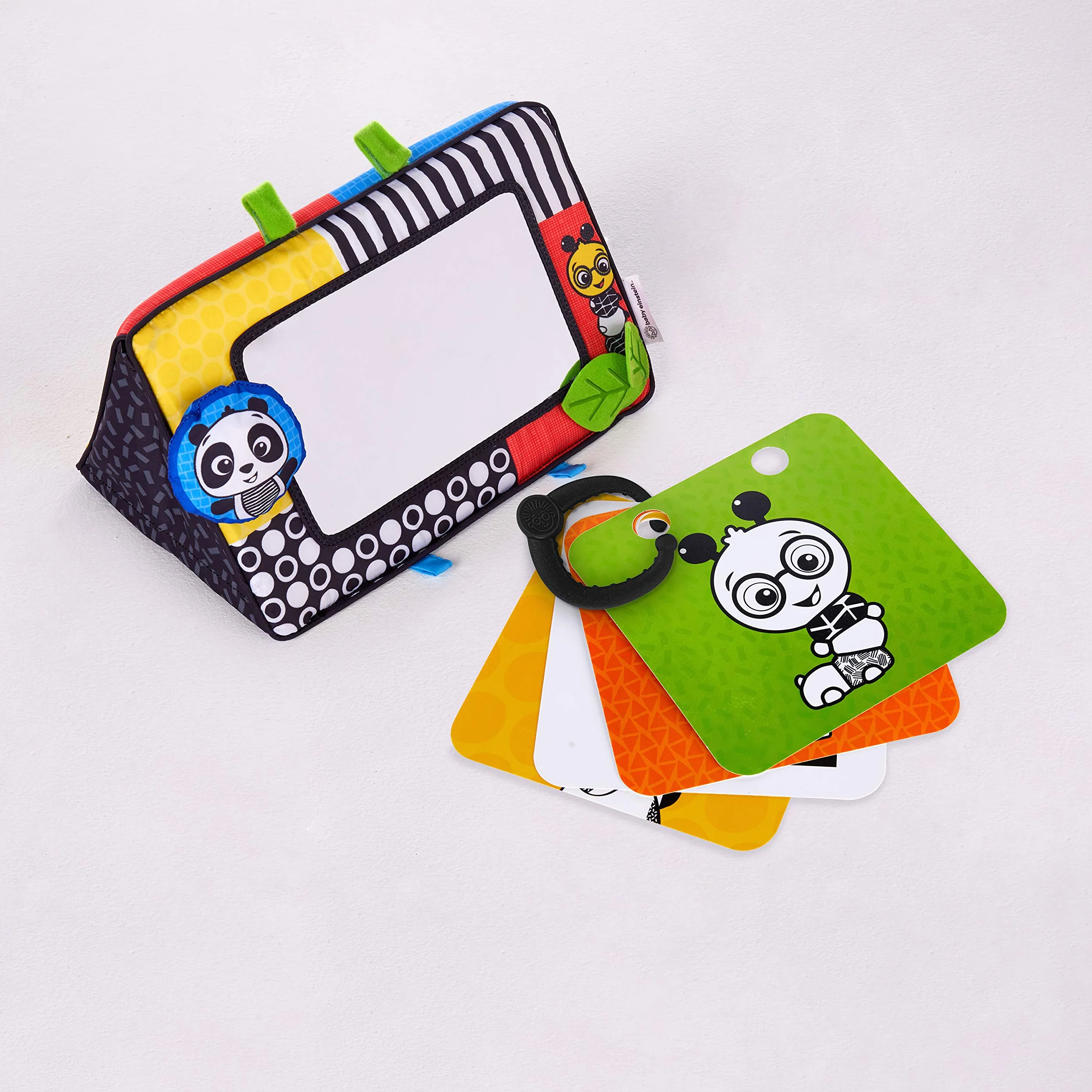 Baby Einstein, Flip For Art, lustra i karty o silnym kontraście, idealne do zabawy na brzuchu lub w podróży