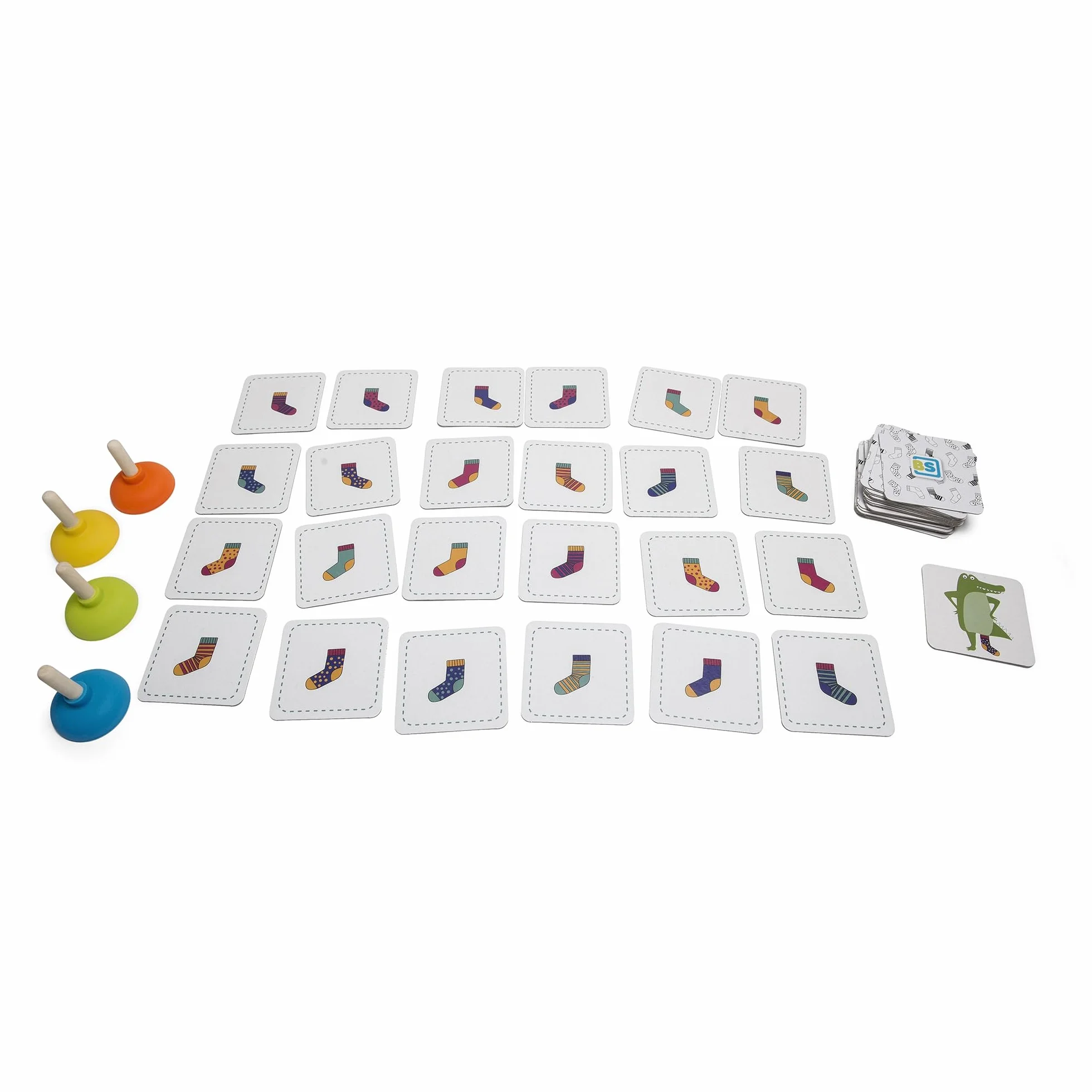 BS Toys GA350 skarpety krokodylkowe, zabawka dla dzieci, mieszanka