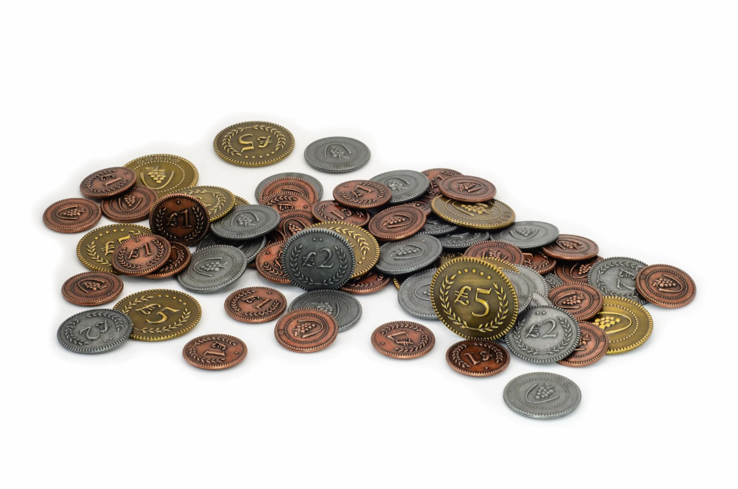 Stonemaier Games Viticulture Metal Lira Coins