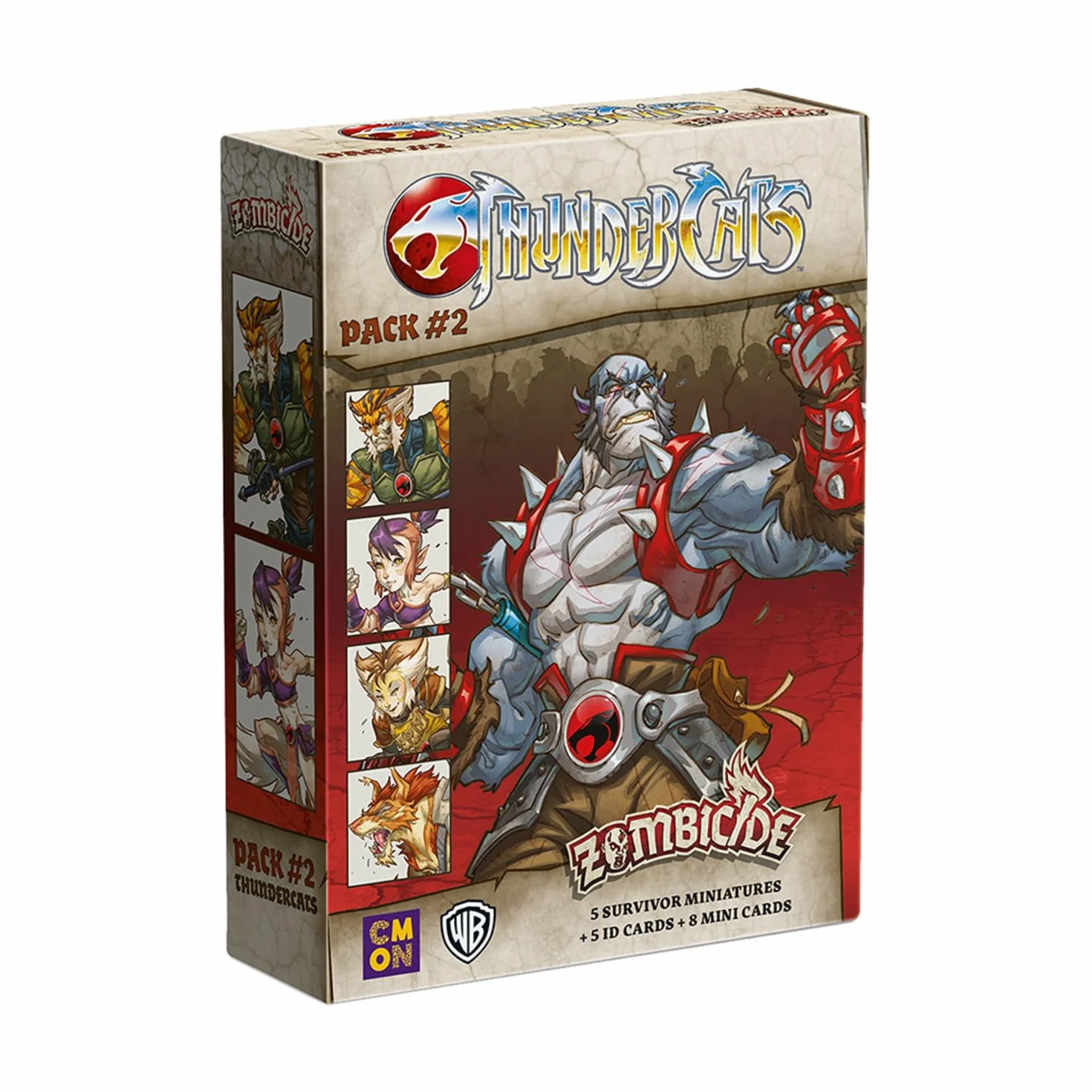 Galápagos CMON - Edge Entertainment GUFPR07 Zombicide: Thundercats Pack 2 zestaw miniaturowy, wielojęzyczny, zawiera hiszpański